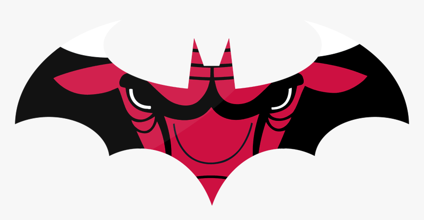 Chicago Bulls Batman Logo Clipart , Png Download - Chicago Bulls And Batman Logo, Transparent Png