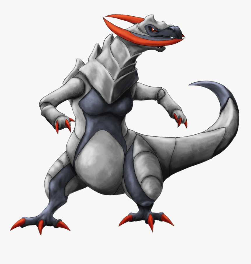 Shiny Haxorus By Howling-wolf - Shiny Haxorus, HD Png Download