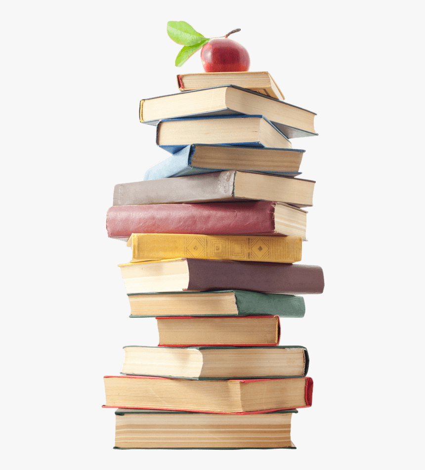 Books And Apples Png - Book Stacks Png Transparent, Png Download