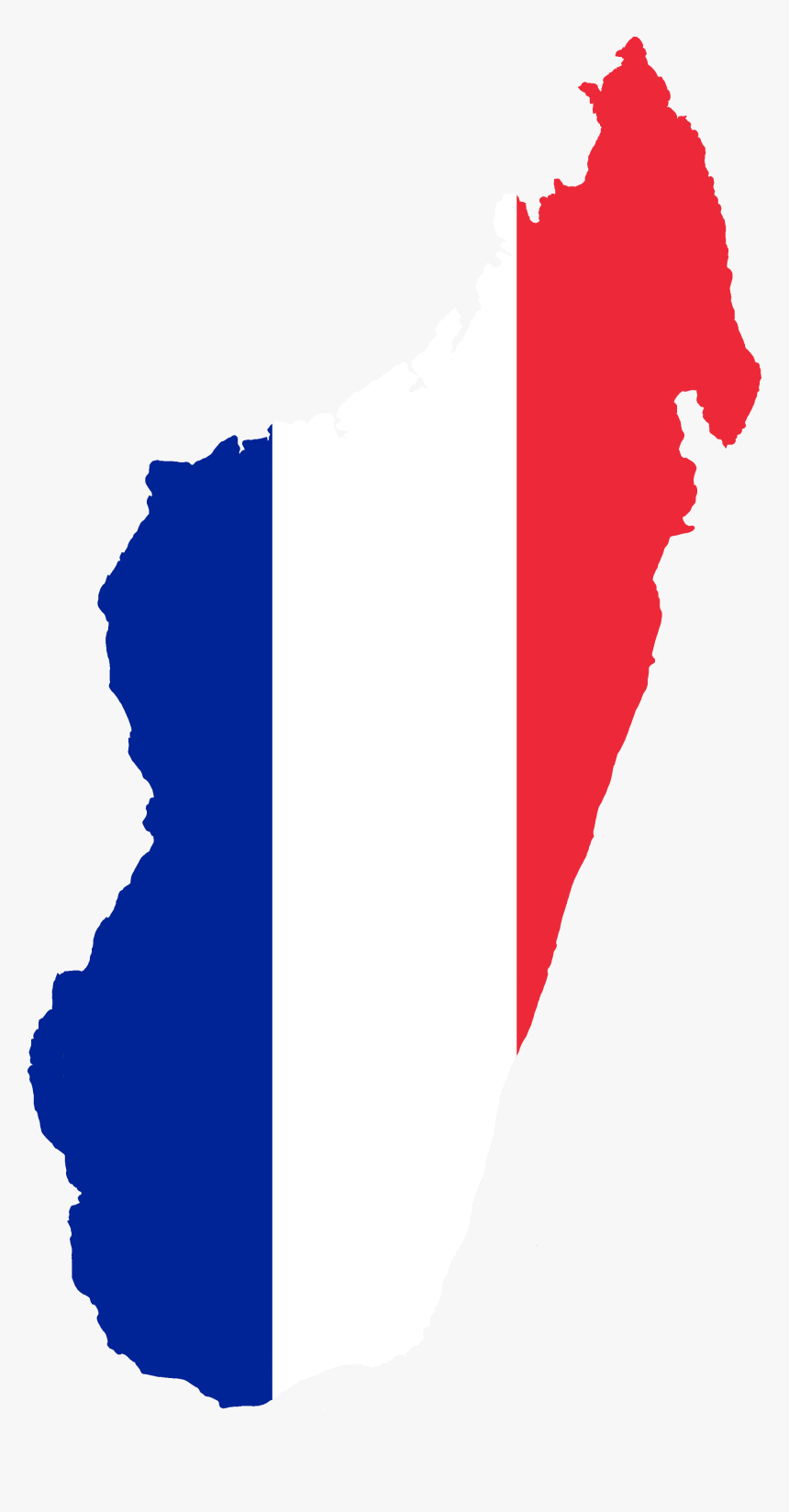 Flag Map Of French Madagascar - French And Madagascar Flag, HD Png Download