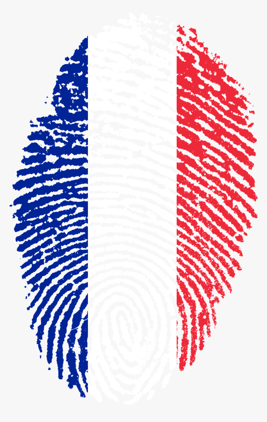 France France Flag Fingerprint Country Pride Iden France - France Flag Fingerprint, HD Png Download