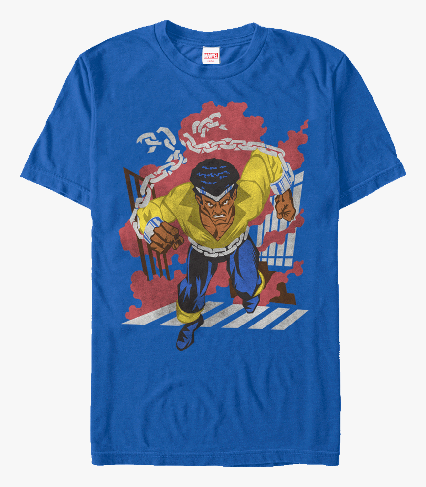 Marvel Luke Cage Chain T-shirt - Cartoon, HD Png Download