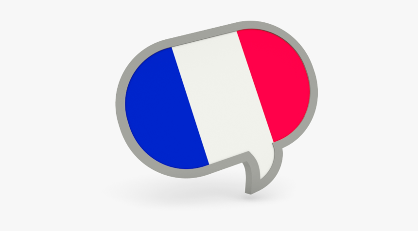 French Flag Speech Bubble, HD Png Download