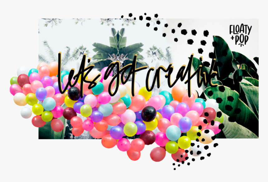 Floaty And Pop Balloon Garlands Gold Coast - Balloon, HD Png Download