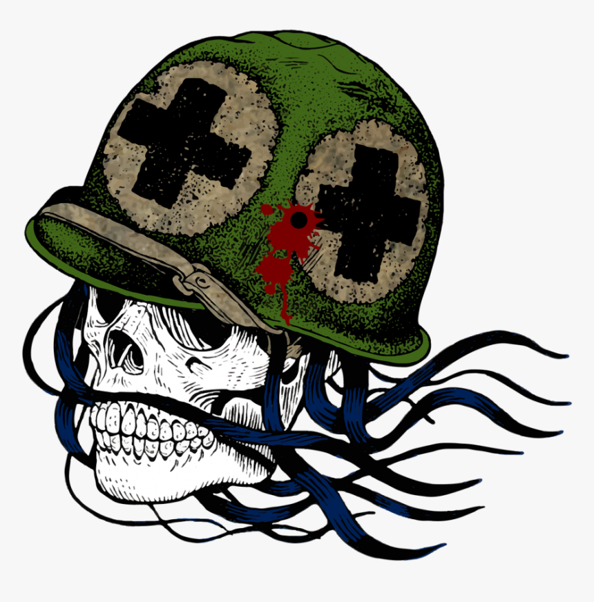 Soldier Medic Skull, HD Png Download