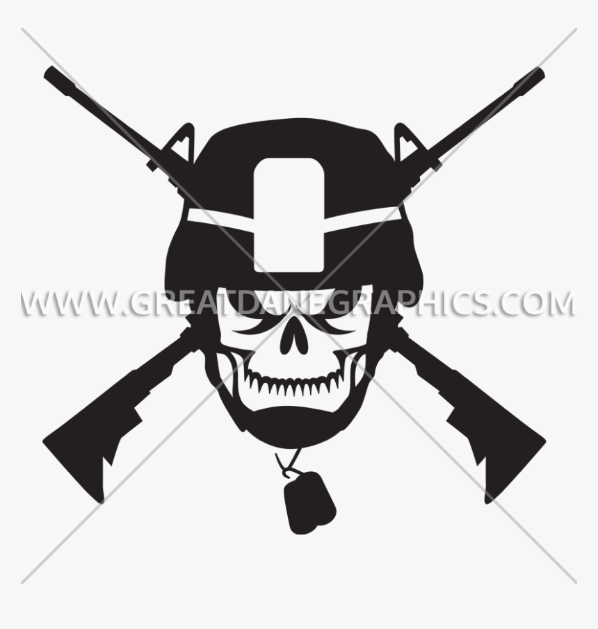 Transparent Army Helmet Clipart - Army Helmet And Skull Logo, HD Png Download