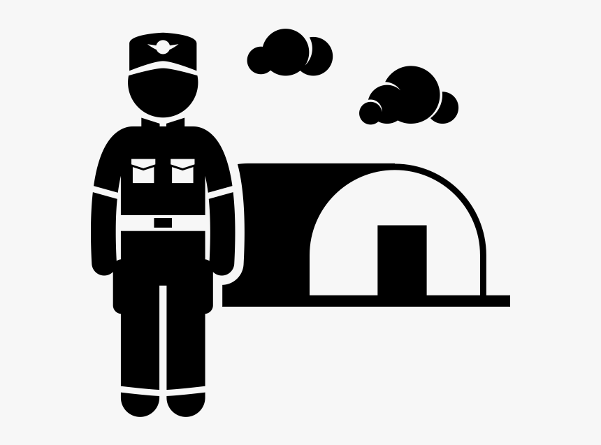 Army Rubber Stamp - Barrack Icon, HD Png Download