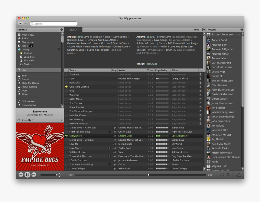 Old Spotify Layout, HD Png Download
