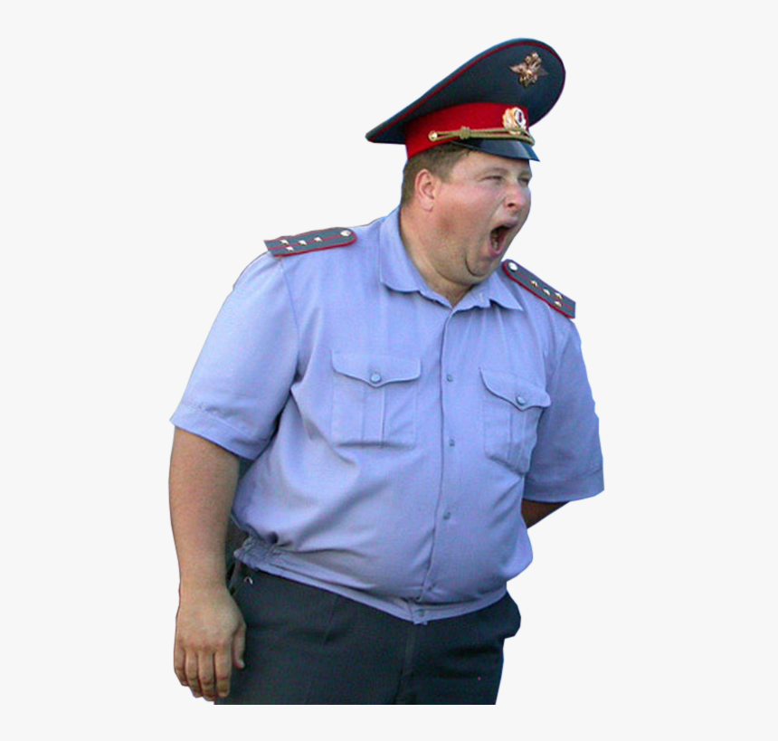Personfat Russian Policeman - Fat Policeman Transparent, HD Png Download