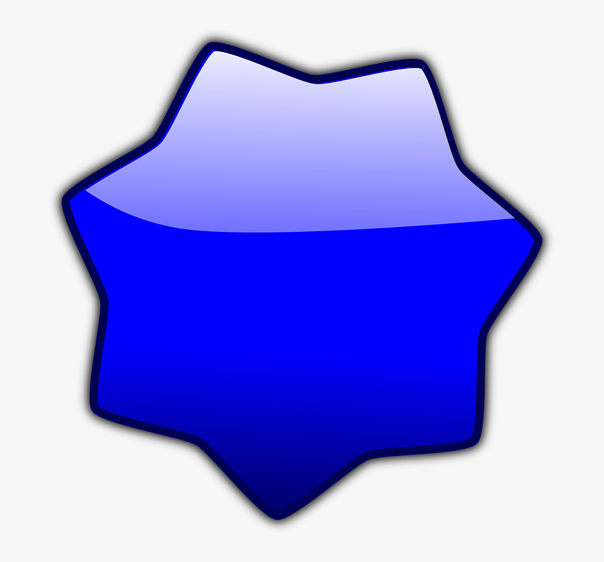 Stars, Badge, Sticker, Glossy, Glow, Web 2 0, Blue - Sticker Bintang Png, Transparent Png