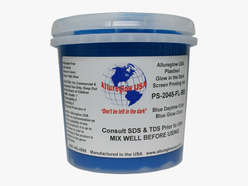 Allureglow Plastisol Ink Glow In The Dark Blue/ Blue - Koi, HD Png Download