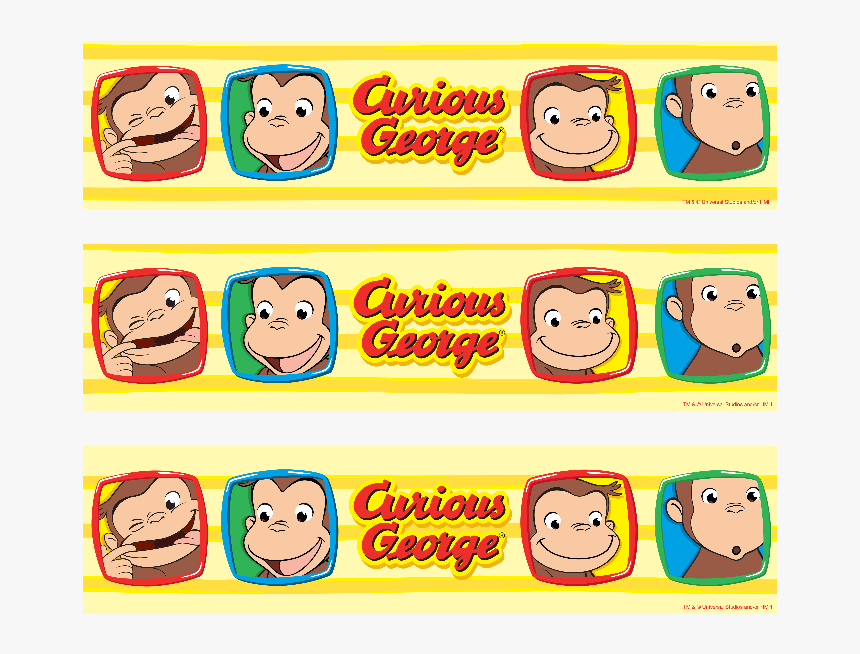 Photocake Edible Cake Banding - Curious George, HD Png Download