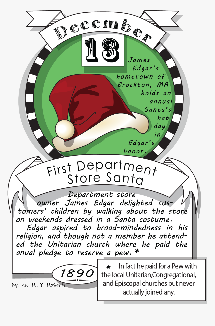 December Thirteenth, First Department Store Santa - New Years Cookie Cake, HD Png Download