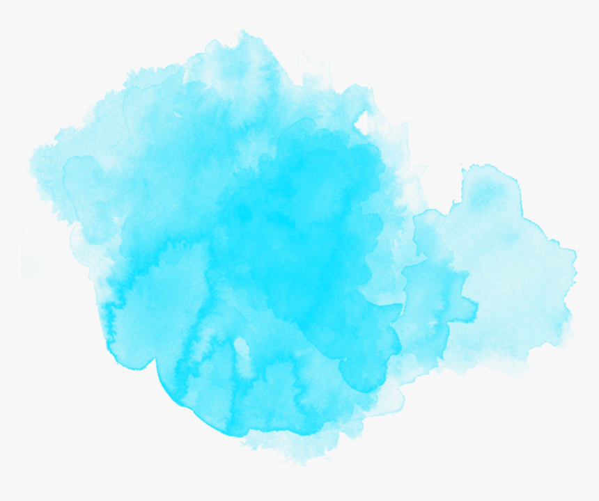 Watercolor Watercolour Ftestickers Paint Blue - Watercolor Png Blue, Transparent Png