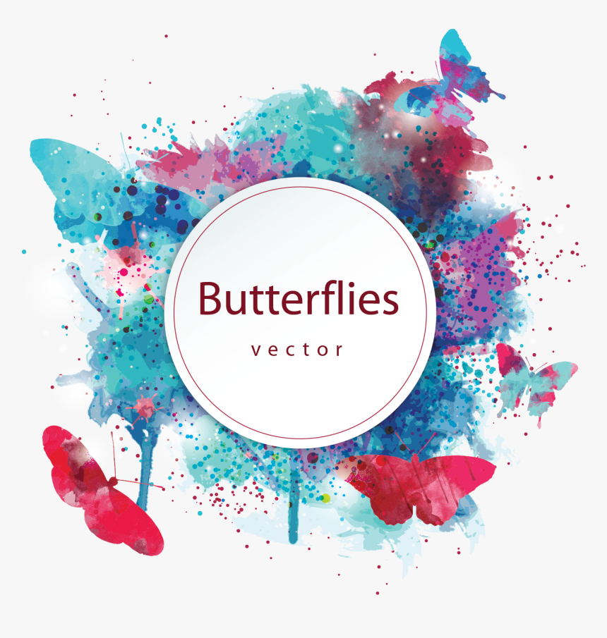 Butterfly Watercolor Painting, HD Png Download