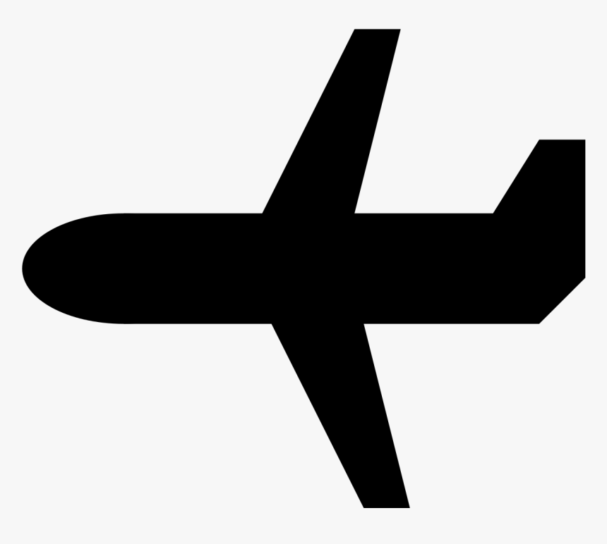 Black And White Plane Png, Transparent Png