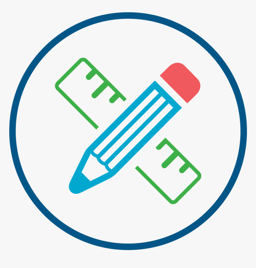 School Supplies Icon - Pencil Line Drawing Transparent, HD Png Download