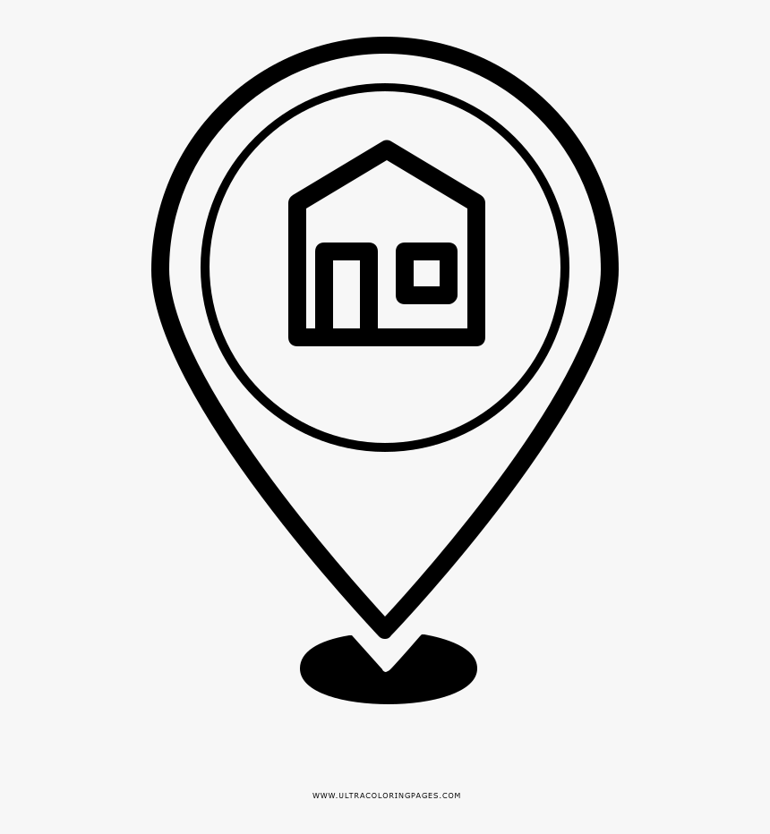 House Location Pin Coloring Page Localizacao De Desenho Png Transparent Png Transparent Png Image Pngitem