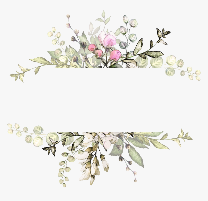 H746a Watercolor Drawing, Wreath Watercolor, Watercolor - Watercolor Flower Circle Png, Transparent Png