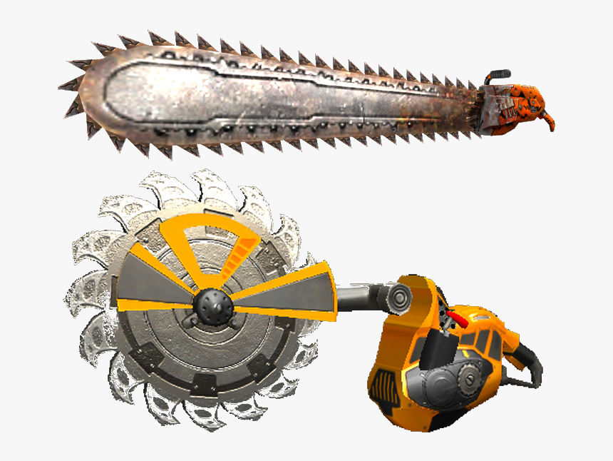Chain Saw Blade Png - Serious Sam 2 Chainsaw, Transparent Png