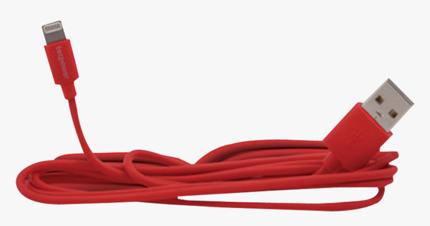 Tecpower Mfi Lightning Cable 3m Red - Networking Cables, HD Png Download