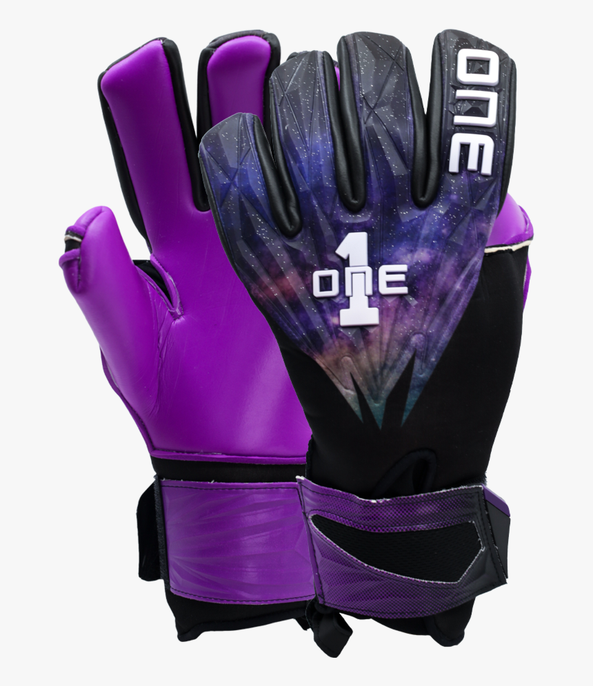 Geo-glv The One Glove Nebula Goalkeeper Glove Glove - Purple And Black Goalkeeper Gloves, HD Png Download