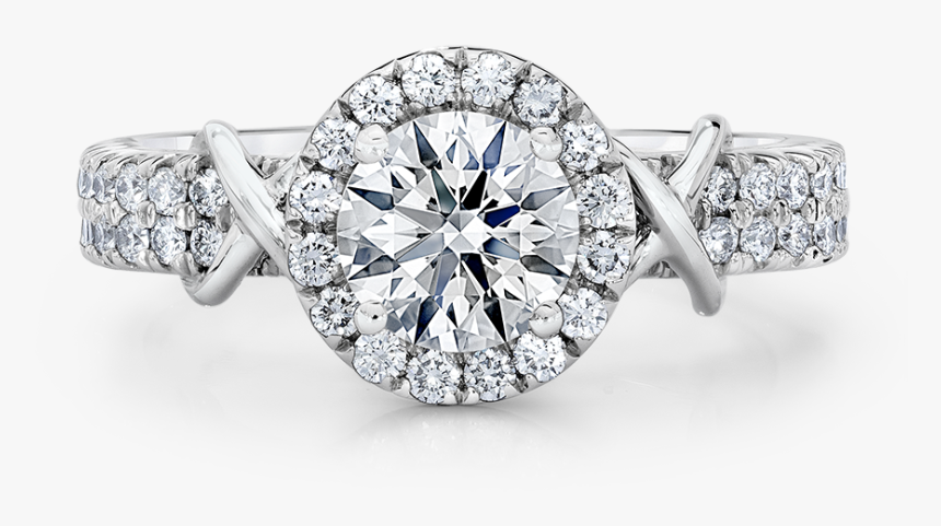 Round Twisted Band Engagement Rings , Png Download - Front Of A Ring Png, Transparent Png