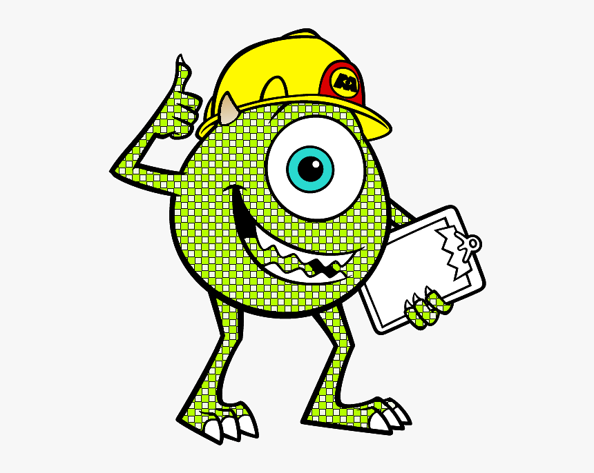 Monsters Inc Mike Coloring, HD Png Download