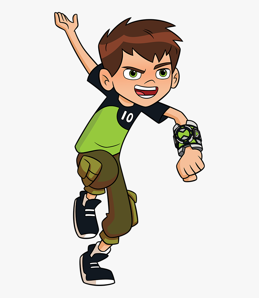 Ben40 4c - Ben 10 Pressing Omnitrix, HD Png Download
