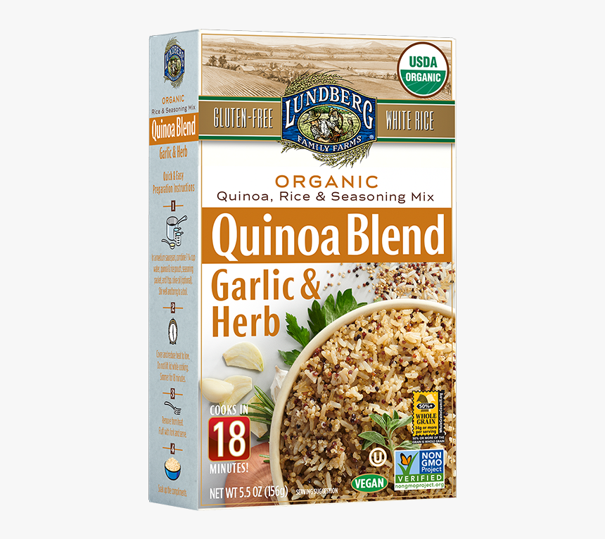 Lundberg Garlic Herb Quinoa Blend, HD Png Download