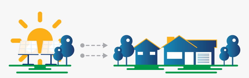Solar Farm Local Communities Illustration, HD Png Download