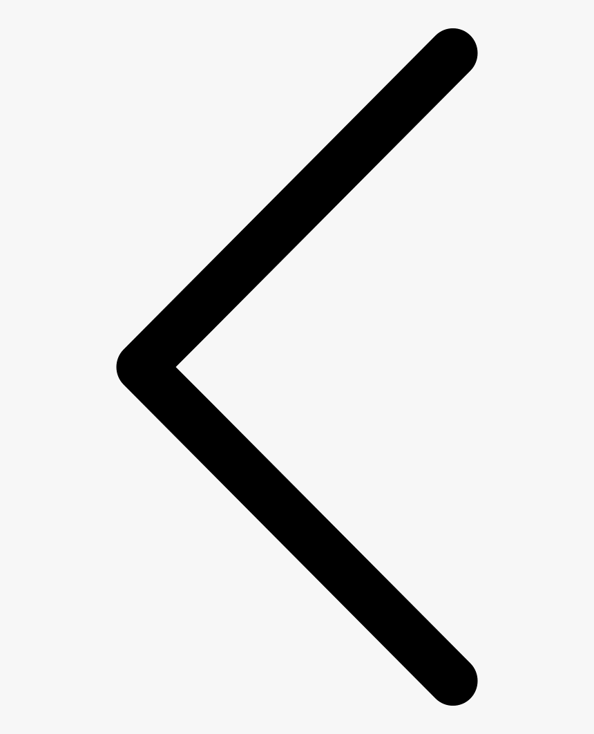 Left Arrow - Less Than Arrow In Png, Transparent Png