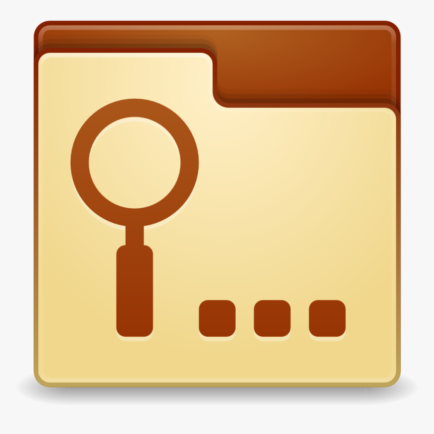 Places Folder Saved Search Icon - Save Data Utility Icon, HD Png Download