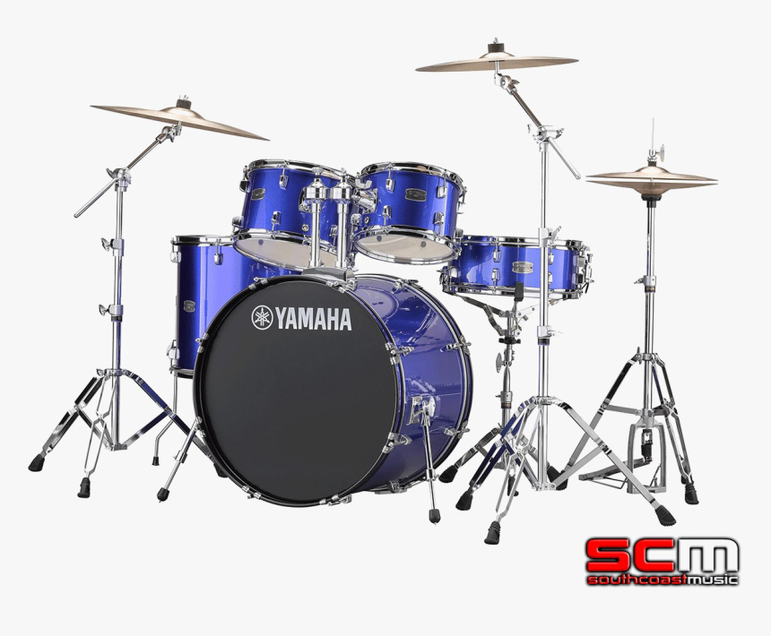 Transparent Yamaha Png - Blue Yamaha Drum Set, Png Download