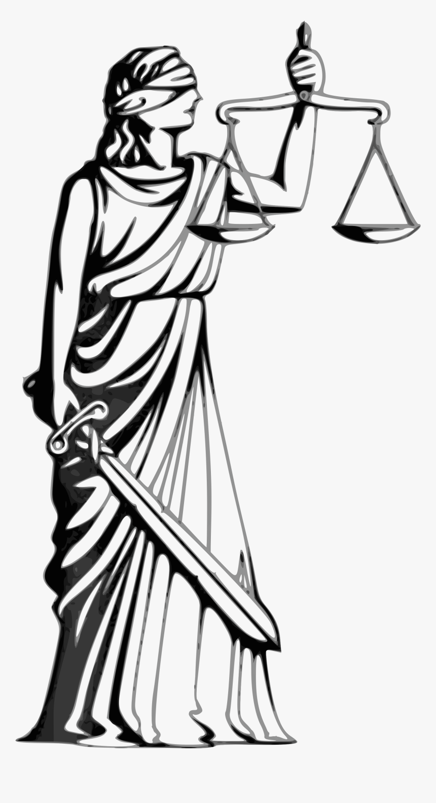 No Fairness Through Unawareness - Drawing Lady Justice, HD Png Download