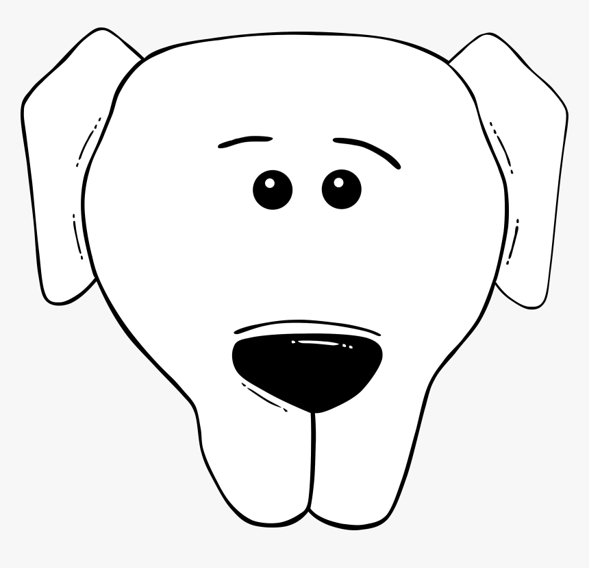 G Dog Face Cartoon - Dogs Face Cartoon, HD Png Download