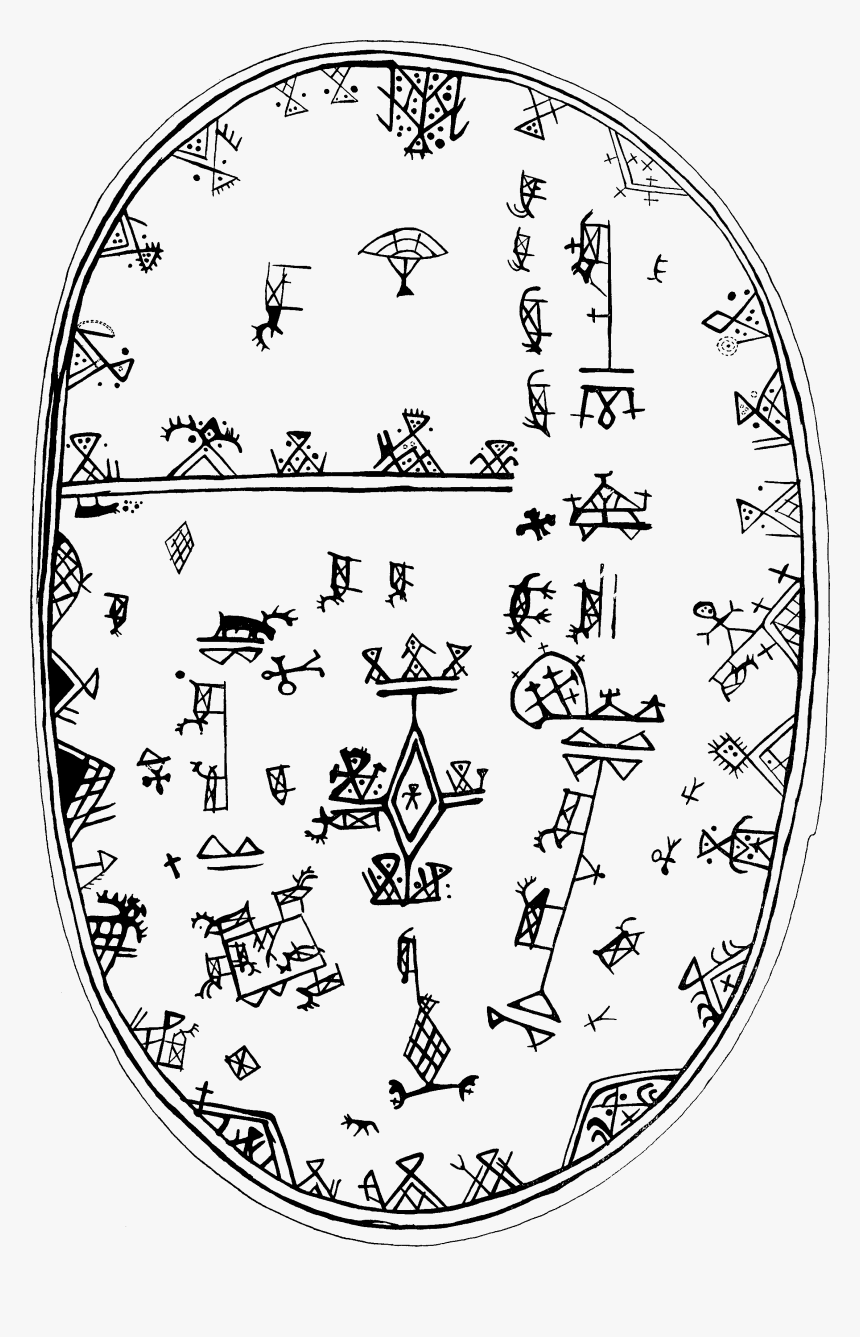 Sámi Mythology Shaman Drum Samisk Mytologi Schamantrumma - Noitarumpu Symbolit, HD Png Download