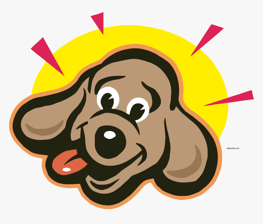 Happy Dog Face Clipart, HD Png Download