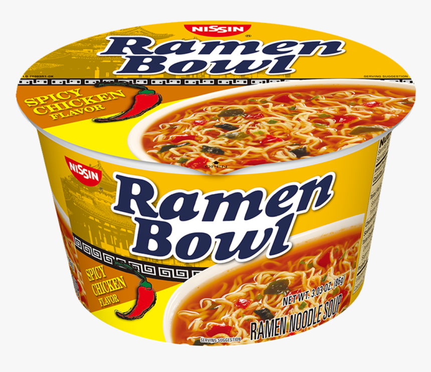 Nissin Ramen Bowl Spicy Chicken Flavor - Convenience Food, HD Png Download