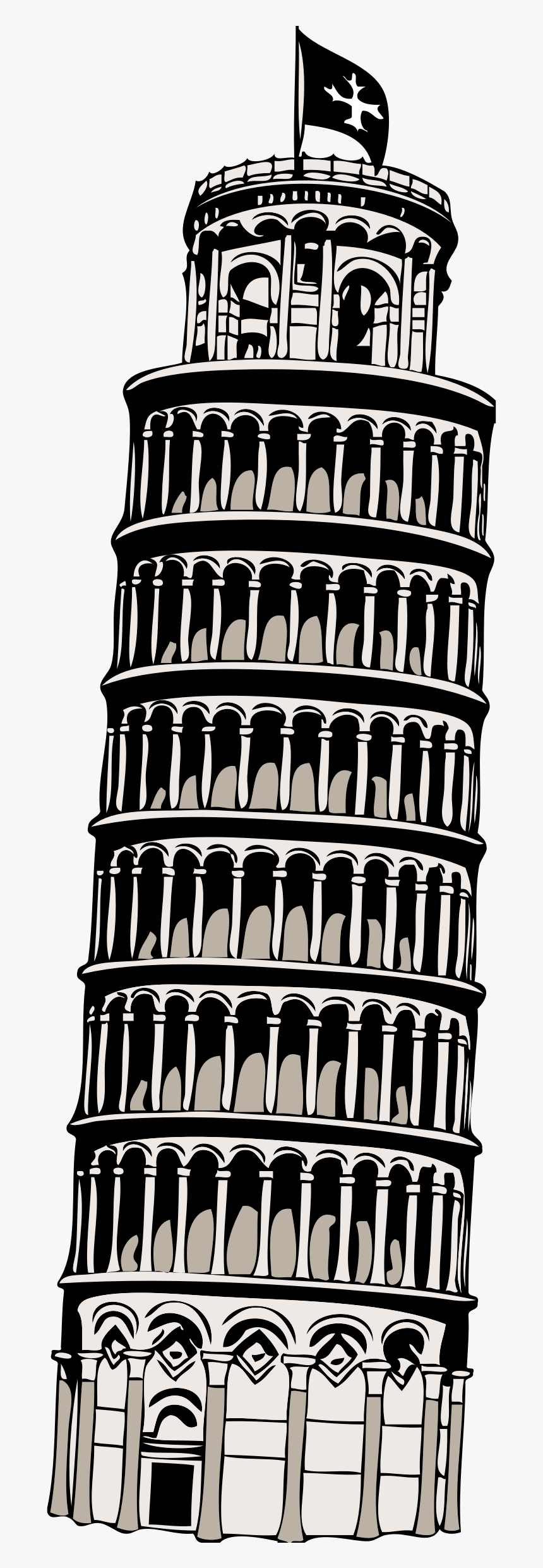 Tower Of Pisa Art, HD Png Download