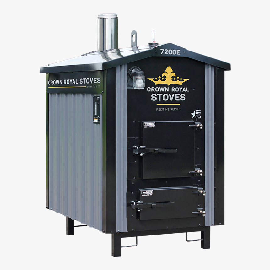 Crown Royal Rs7200e Epa Outdoor Wood Gasification Furnace - Crown Royal Stoves, HD Png Download