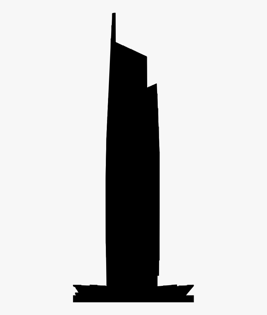 Almas Tower - Silhouette, HD Png Download
