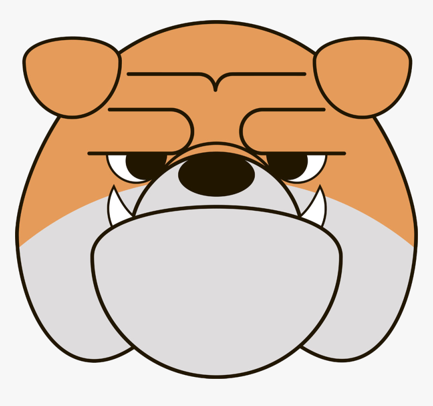 French Bulldog Cartoon Clip Art - Dogs Face Cartoon Png, Transparent Png