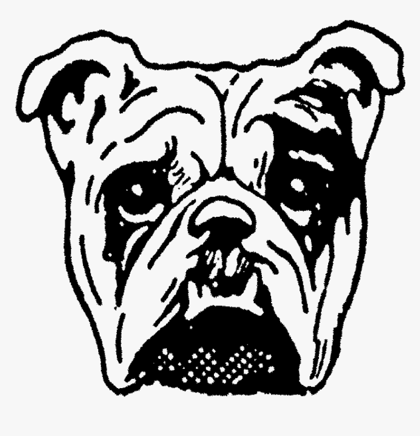 Bull Dog Face Rubber Stamp 
 Title Bull Dog Face Rubber - Dog Face Png, Transparent Png