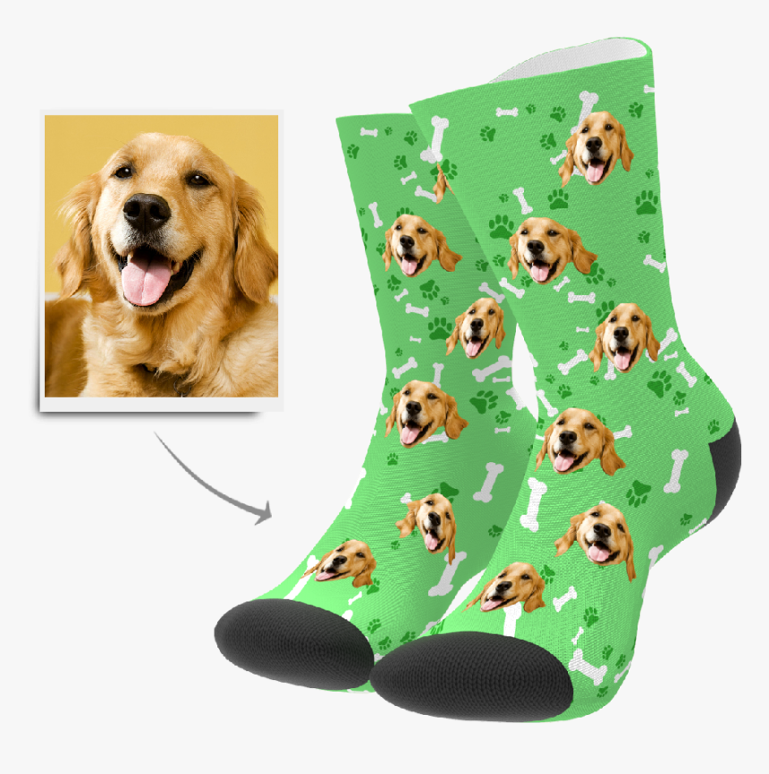 Custom Dog Socks Put Any Face On Socks Myphotosocks - Socks With Dog Face, HD Png Download