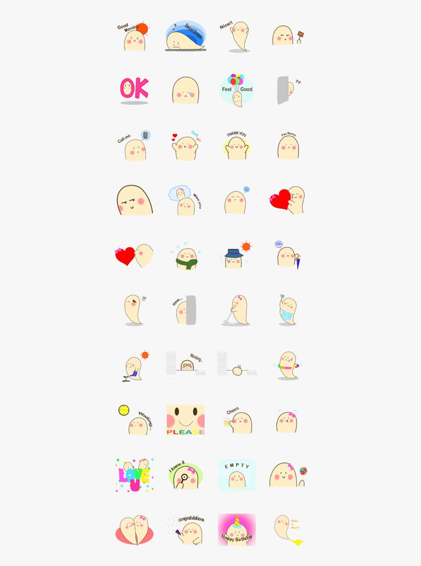 A Little Cute Ghost , Png Download, Transparent Png