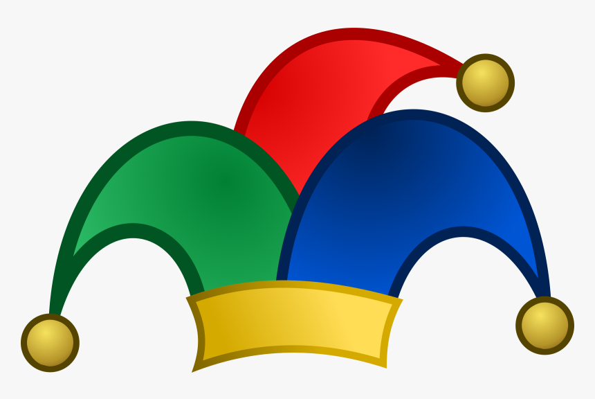 Bells, Blue, Fool, Fool S Hat, Green, Hat, Icon, Jester - Jester Hat Clipart, HD Png Download