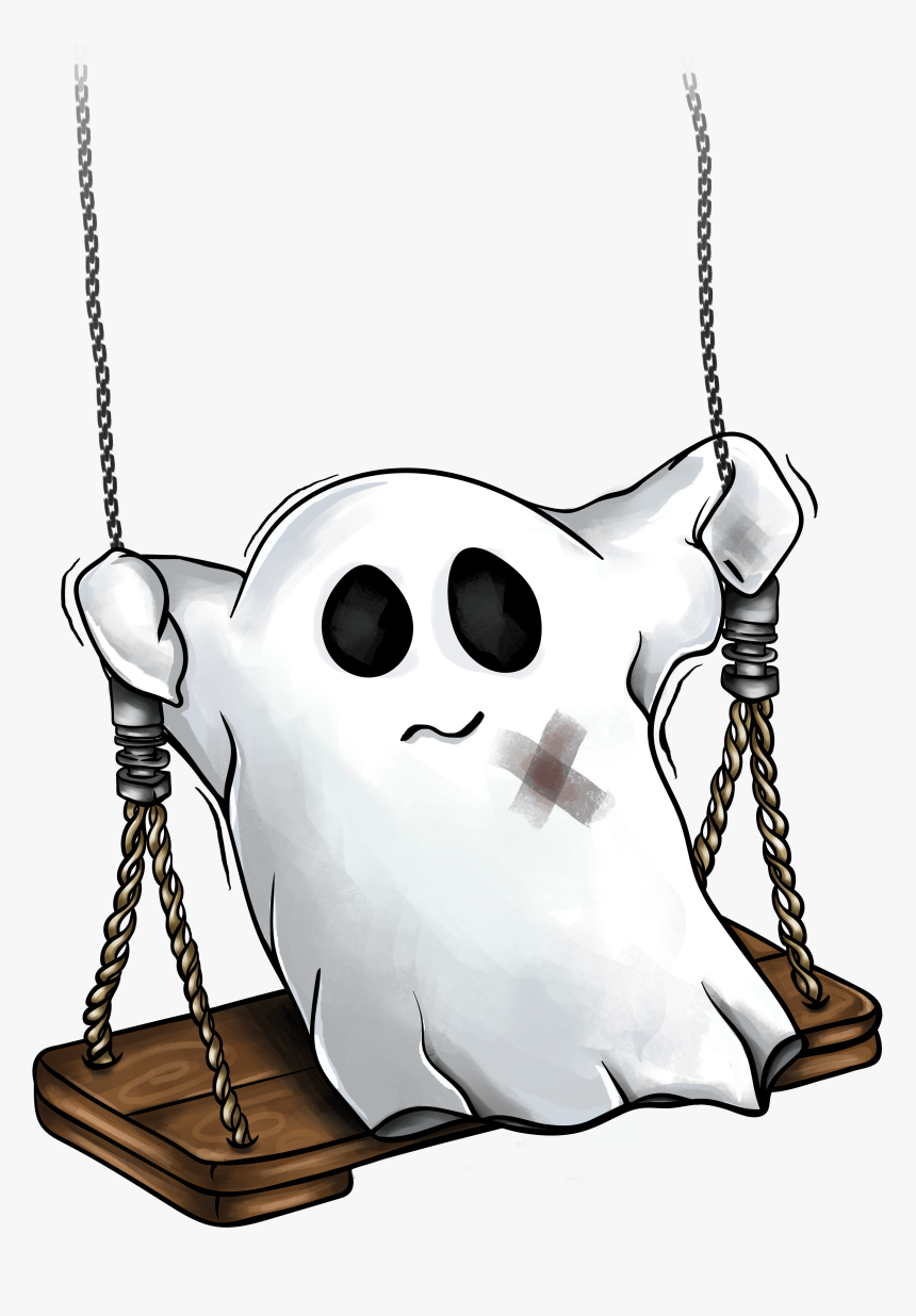 Cartoon Swing Ghost, HD Png Download