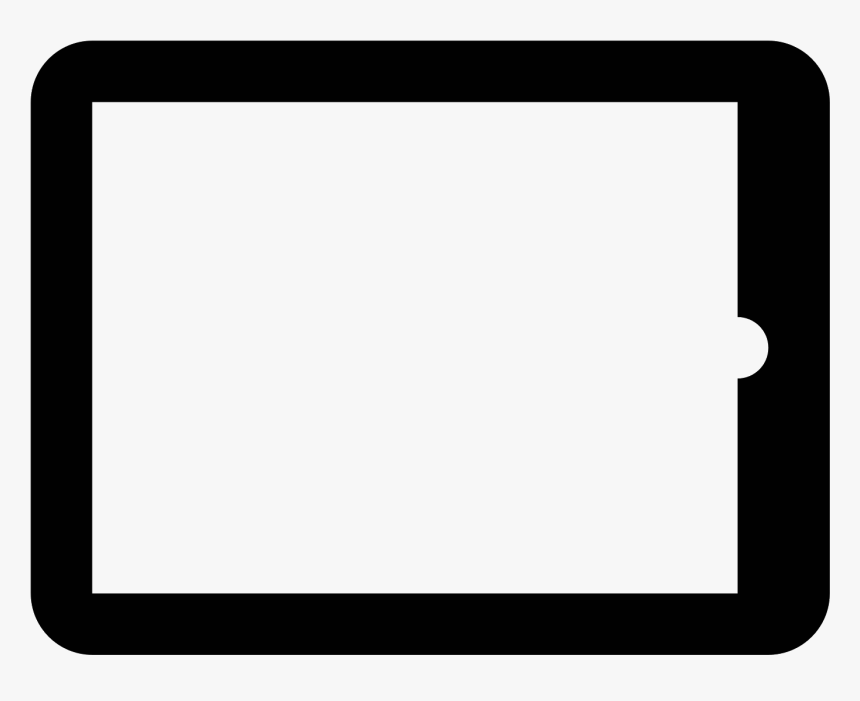 It S A Logo For An Ipad From Apple Made Up Of Two Rounded - Black Square With White Around, HD Png Download
