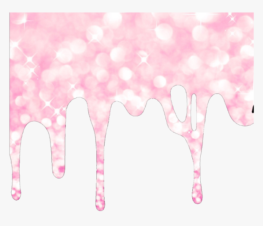 #drip #melt #slime #pink #glitter #freetoedit - Slime Going Down A Wall, HD Png Download